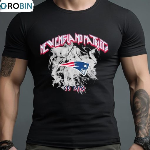 New England Patriots Wear By Erin Andrews Boyfriend T Shirt