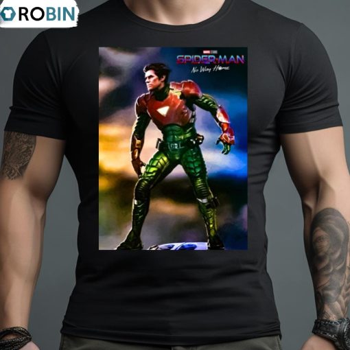 New Spider Man No Way Home Concept Art Green Goblin Wearing Iron Man Mark 6 T Shirt