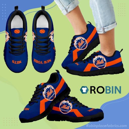 New York Mets Line Logo Breathable Running Sneaker