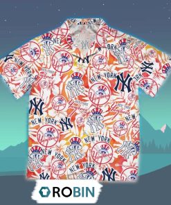 New York Yankees Summer Hawaiian Shirt, 3D Printed Aloha Shirt