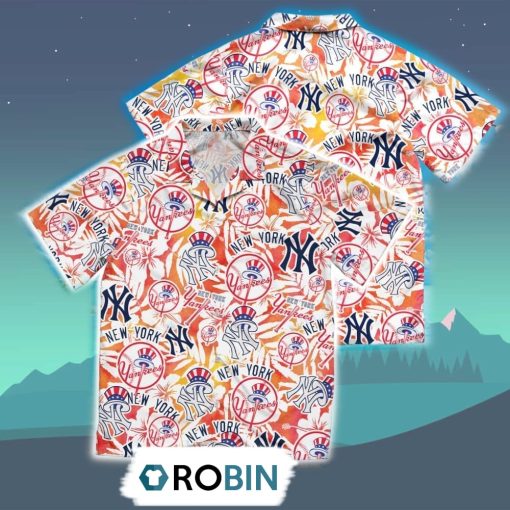 New York Yankees Summer Hawaiian Shirt, 3D Printed Aloha Shirt