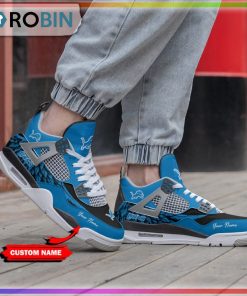 NFL Detroit Lions Logo Personalized Air Jordan 4 Sneaker