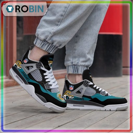 NFL Jacksonville Jaguars Logo Personalized Air Jordan 4 Sneaker