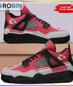 NFL Kansas City Chiefs Logo Personalized Air Jordan 4 Sneaker