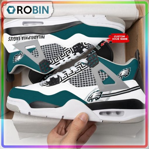 NFL Philadelphia Eagles Logo Personalized Air Jordan 4 Sneaker