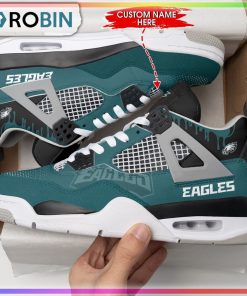 NFL Philadelphia Eagles Personalized Air Jordan 4 Sneaker