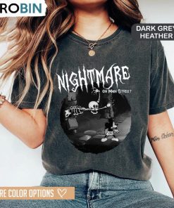 Nightmare On Main Street Cute Shirt, Disney Halloween Mickey Mouse Long Sleeve Sweatshirt
