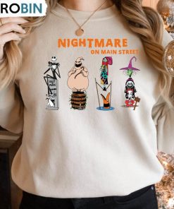 Nightmare On Main Street Funny Shirt, Pumpkin Halloween Sweatshirt Unisex T-shirt Nightmare On Main Street Funny Shirt, Pumpkin Halloween Sweatshirt Unisex T-shirt