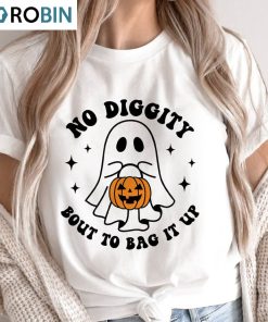No Diggity Bout To Bag It Up Cute Shirt, Retro Halloween T-shirt Tank Top For Boys