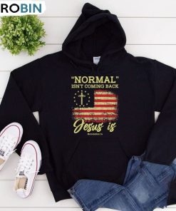 Normal Isnt Coming Back Jesus Is Shirt, Christian Sweater Sweatshirt