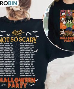 Not So Scary Halloween Party Shirt, Double Sided Hoodie Short Sleeve