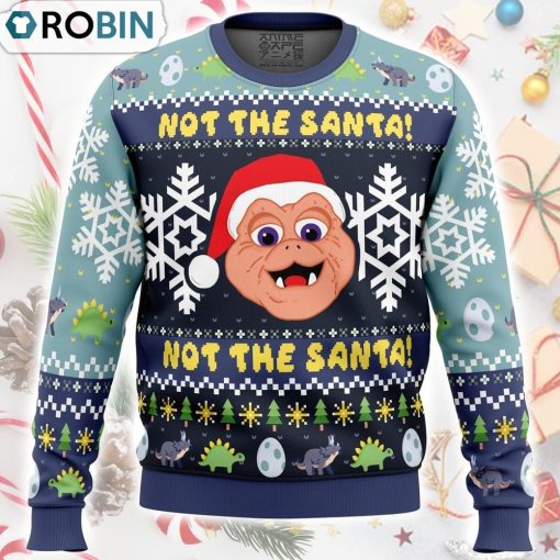 Not the Santa Dinosaurs Ugly Christmas Sweater
