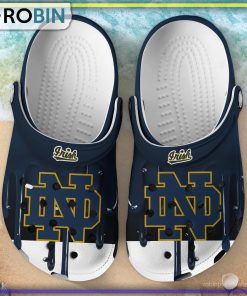 Notre Dame Fighting Irish 3D Melting Paint Printed Crocs Shoes