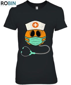 Nurse Pumpkin Scary Autumn Halloween Cna Rn Nicu Nurse Unisex Shirt