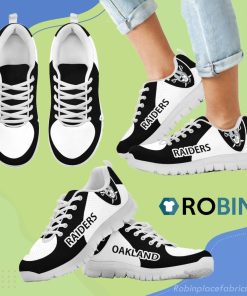Oakland Raiders Top Logo Breathable Running Sneaker