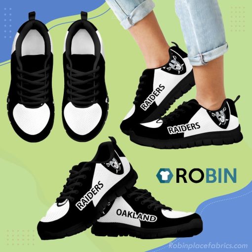Oakland Raiders Top Logo Breathable Running Sneaker