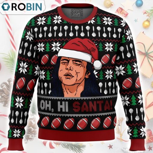 Oh, Hi Santa The Room Ugly Christmas Sweater