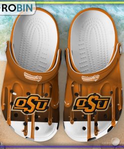 Oklahoma State Cowboys 3D Melting Paint Printed Crocs Shoes