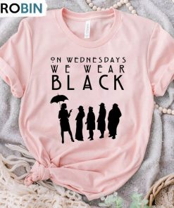 On Wednesday We Wear Black Funny Shirt, Matching Outfits Tee Tops Sweatshirt