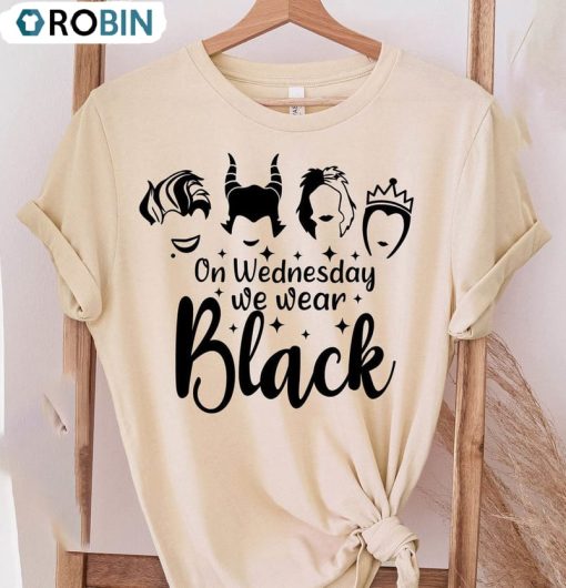On Wednesday We Wear Black Halloween Shirt, Cute Witch Sweatshirt Unisex Hoodie