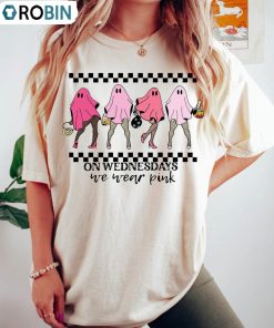 On Wednesday We Wear Pink Mean Girls Shirt, Wednesday Matching Sweater Short Sleeve