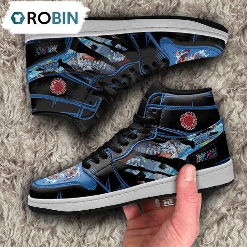 One Piece Jinbe Jordan 1 High Sneakers, Custom Anime Shoes