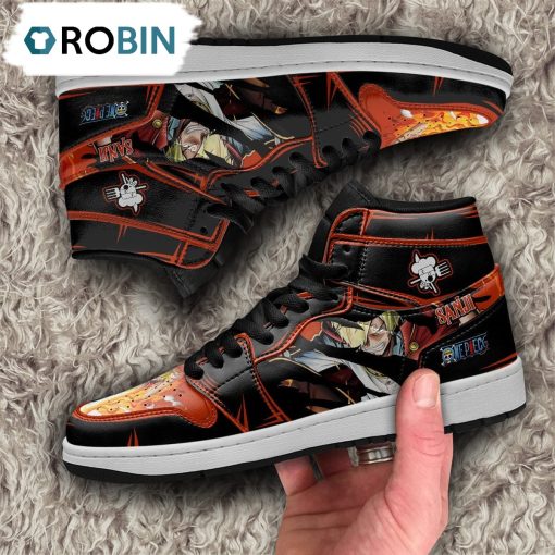 One Piece Sanji Jordan 1 High Sneakers, Custom Anime Shoes