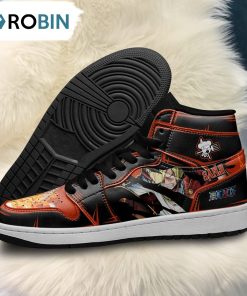 One Piece Sanji Jordan 1 High Sneakers, Custom Anime Shoes
