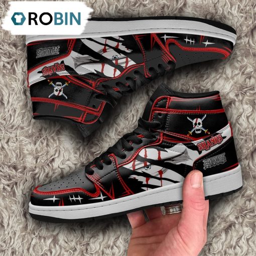 One Piece Shanks Jordan 1 High Sneakers, Custom Anime Shoes