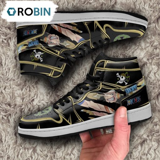 One Piece Usopp Jordan 1 High Sneakers, Custom Anime Shoes