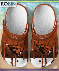Oregon State Beavers 3D Melting Paint Printed Crocs Shoes