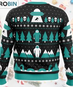 Paranormal Xmas Alien Ugly Christmas Sweater