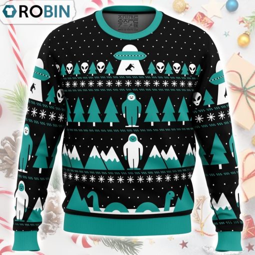 Paranormal Xmas Alien Ugly Christmas Sweater