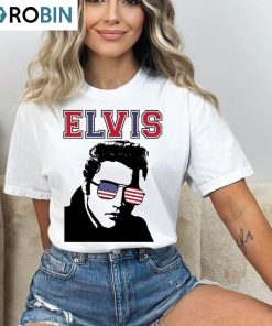 Patriotic Elvis Presley Neutral Shirt , Comfort Colors Sweatshirt Tank Top For Women