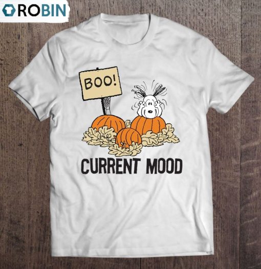 Peanuts Halloween Snoopy Current Mood Ver2 Unisex Shirt