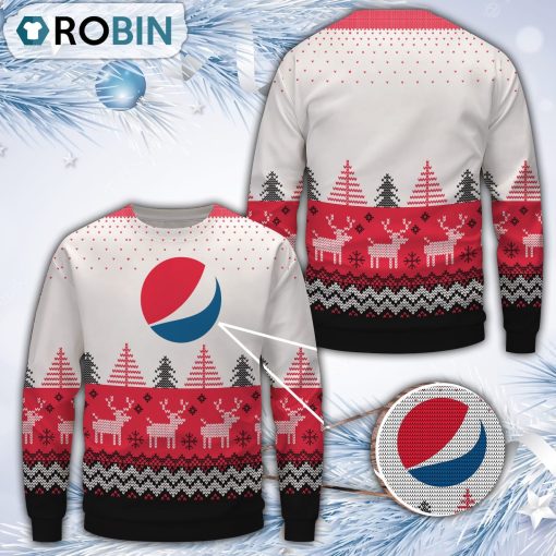 Pepsi Christmas All Over Print Ugly Sweater