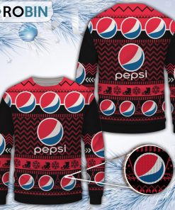 Pepsi Merry Christmas All Over Print Ugly Sweater Uniform