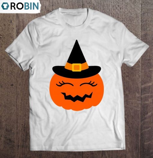 Personalised Childrens Pumpkin Halloween Unisex Shirt