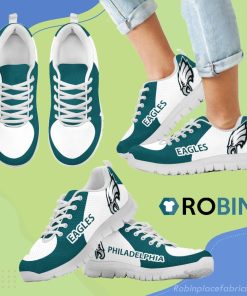 Philadelphia Eagles Top Logo Breathable Running Sneaker Philadelphia Eagles Top Logo Breathable Running Sneaker