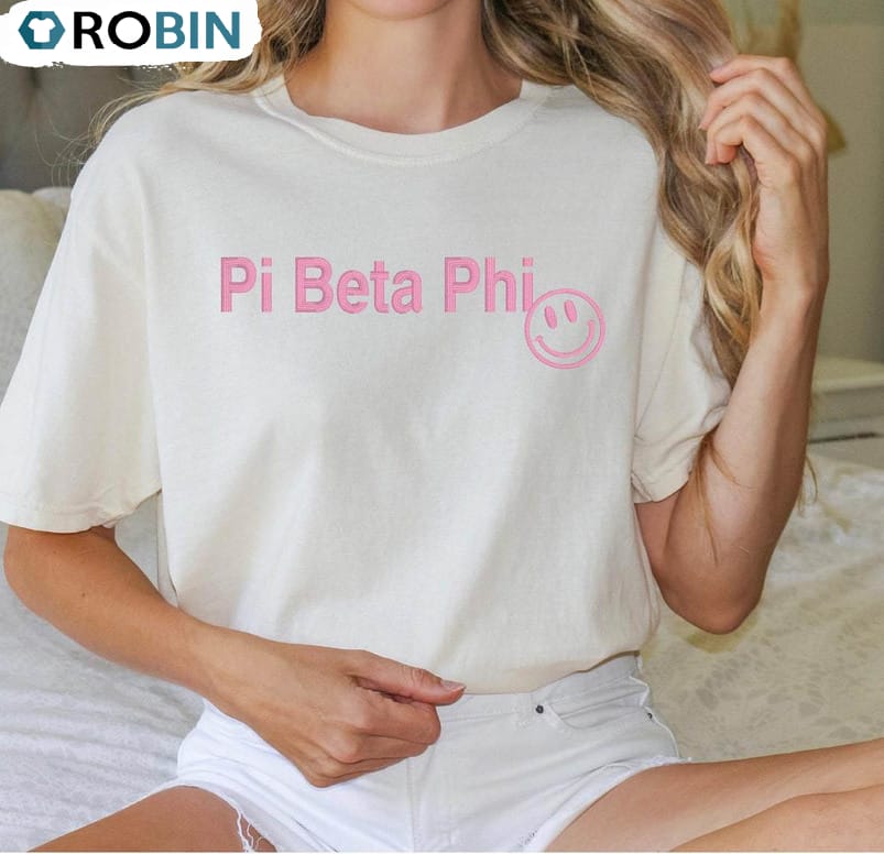 Pi Beta Phi Sorority Retro Shirt, Vintage Hoodie Short Sleeve