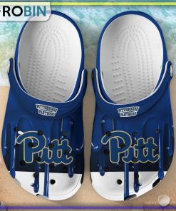 Pittsburgh Panthers 3D Melting Paint Printed Crocs Shoes