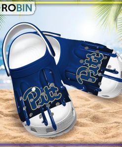 Pittsburgh Panthers 3D Melting Paint Printed Crocs Shoes Pittsburgh Panthers 3D Melting Paint Printed Crocs Shoes