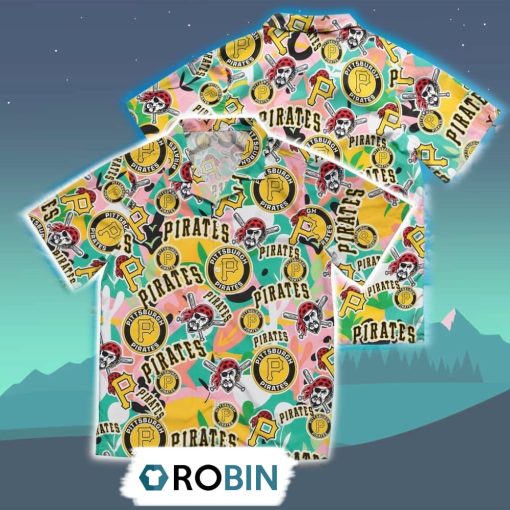 Pittsburgh Pirates Summer Hawaiian Shirt, 3D Printed Aloha Shirt