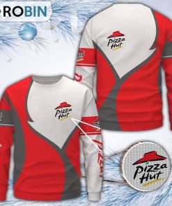 Pizza Hut Merry Christmas All Over Print Ugly Sweater