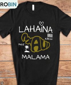 Pray For Maui Shirt, Lahaina Support Maui Unisex Hoodie Long Sleeve