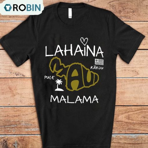 Pray For Maui Shirt, Lahaina Support Maui Unisex Hoodie Long Sleeve