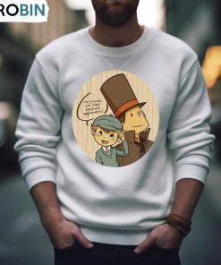 Professeur Layton And Cute Luke Shirt, Hoodie, Ladies Tee