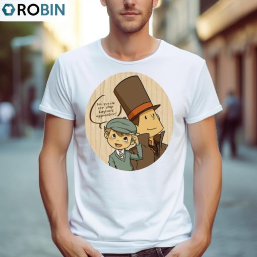 Professeur Layton And Cute Luke Shirt, Hoodie, Ladies Tee