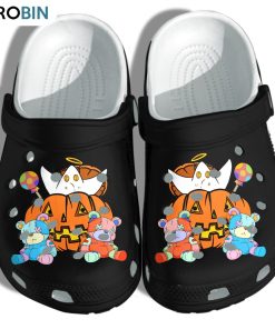 Pumpkin Ghost Bear Halloween Crocs Shoes
