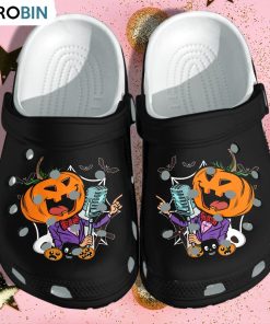 Pumpkin Rock Sings Tattoo Old Men Crocs Shoes Pumpkin Rock Sings Tattoo Old Men Crocs Shoes